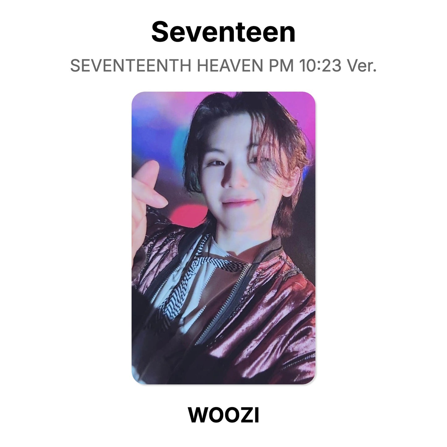 Seventeen SEVENTEENTH HEAVEN PM 10:23 Ver. photocard oficial