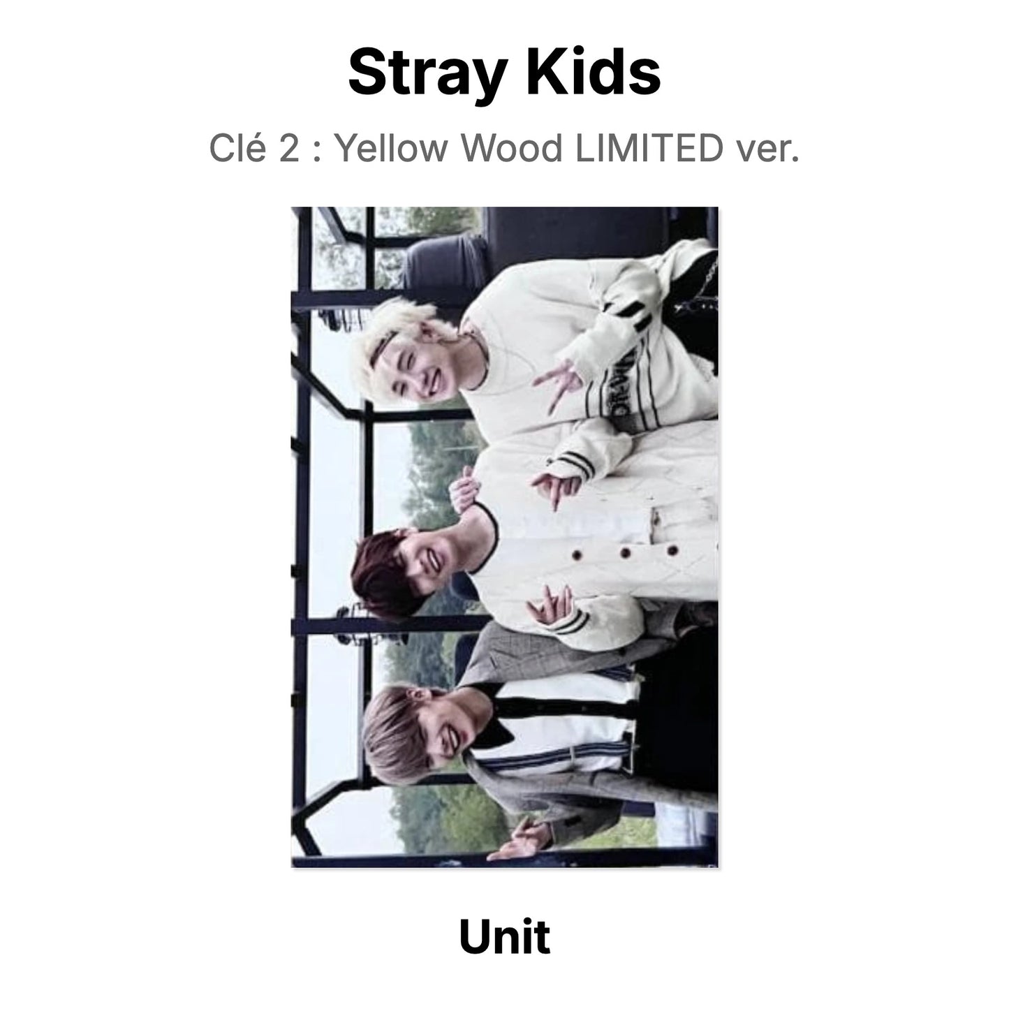 Stray Kids Clé 2 : Yellow Wood LIMITED ver. photocard resmi