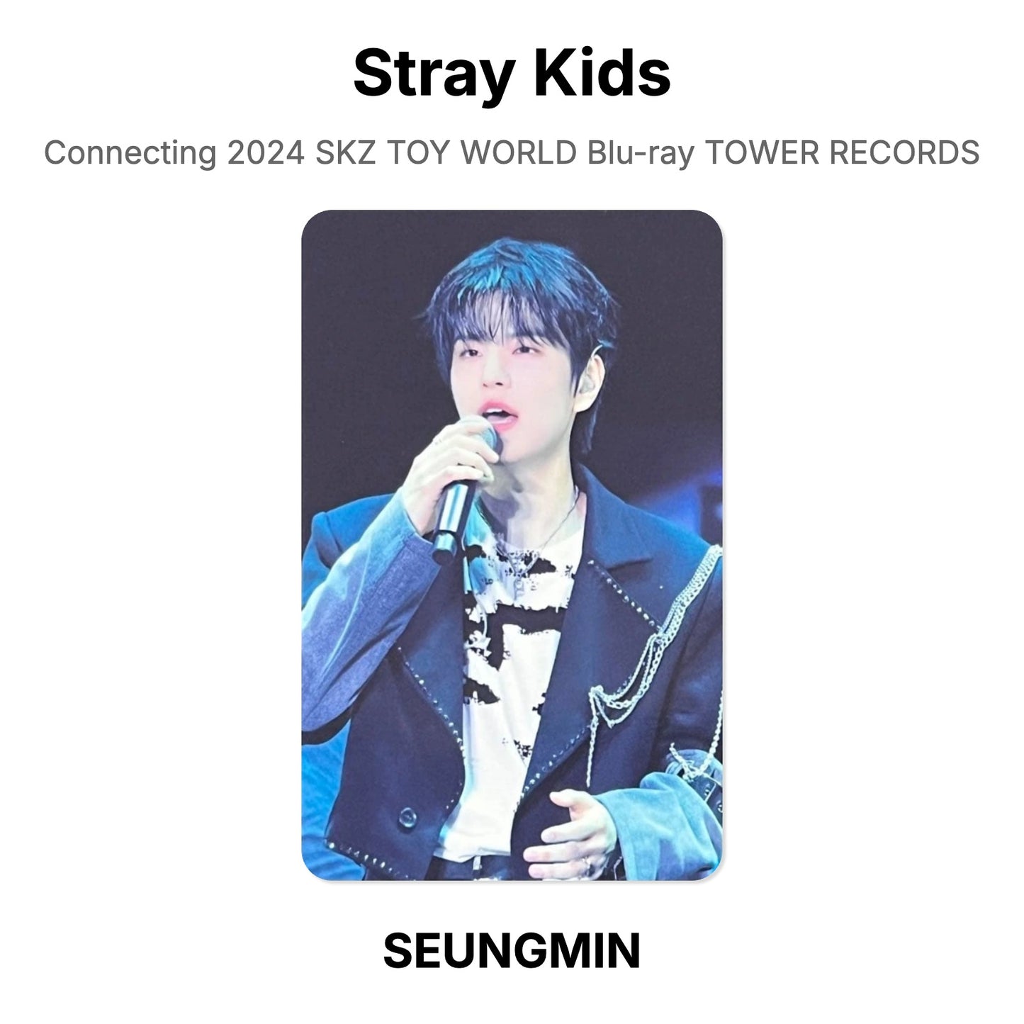 Stray Kids Connecting 2024 SKZ TOY WORLD Blu-ray TOWER RECORDS Official Photocard