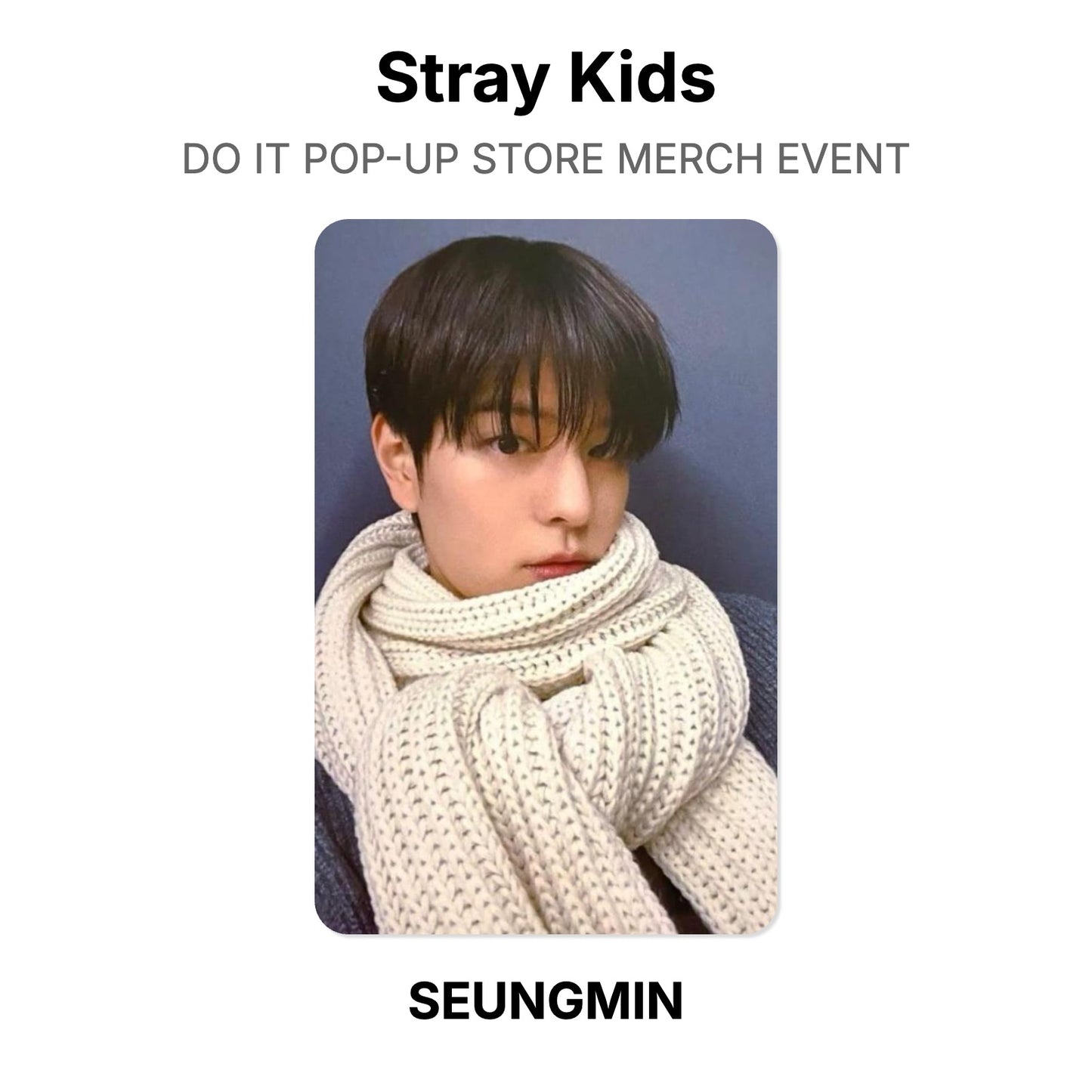 Stray Kids DO IT POP-UP STORE MERCH EVENT photocard oficial
