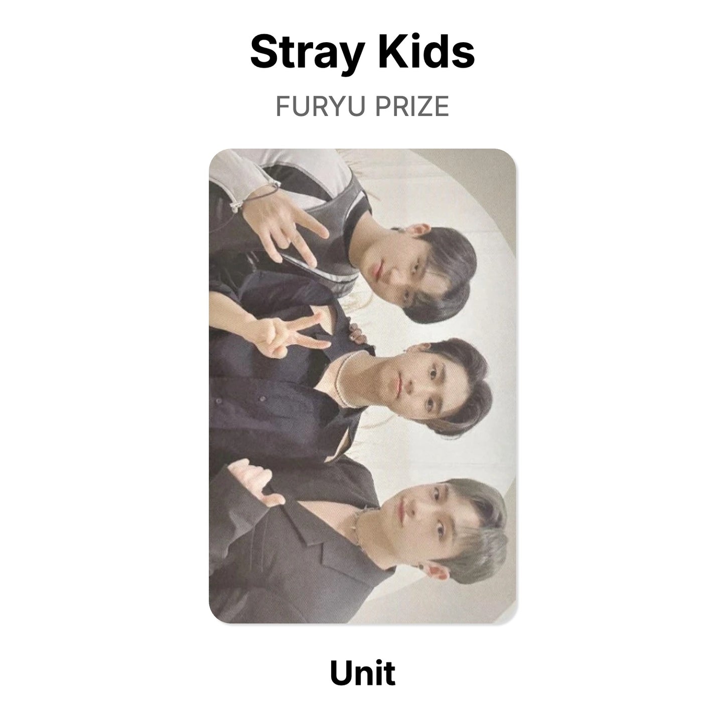 Stray Kids FURYU PRIZE photocard oficial