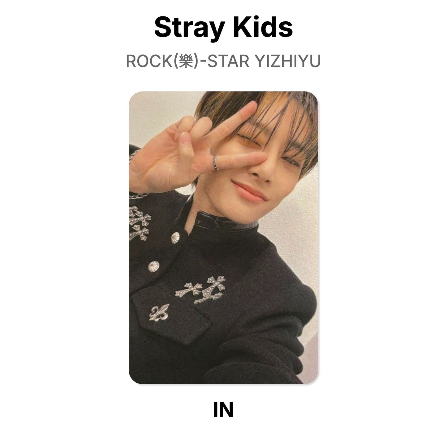 Stray Kids ROCK(樂)-STAR YIZHIYU Official Photocard