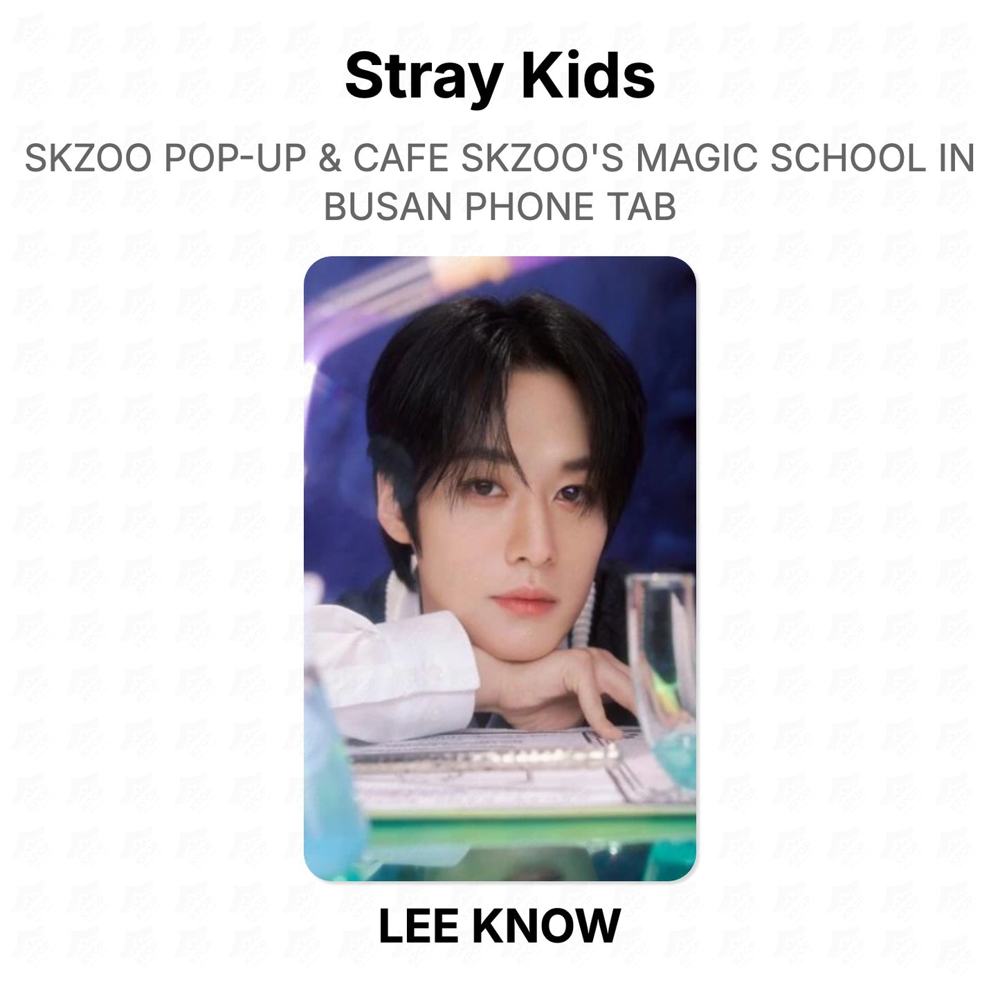 Stray Kids SKZOO POP-UP & CAFE SKZOO'S MAGIC SCHOOL IN BUSAN PHONE TAB Official Photocard