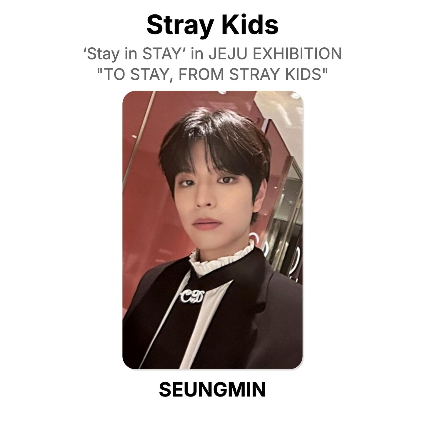 Stray Kids ‘Stay in STAY’ in JEJU EXHIBITION "TO STAY, FROM STRAY KIDS" Official Photocard