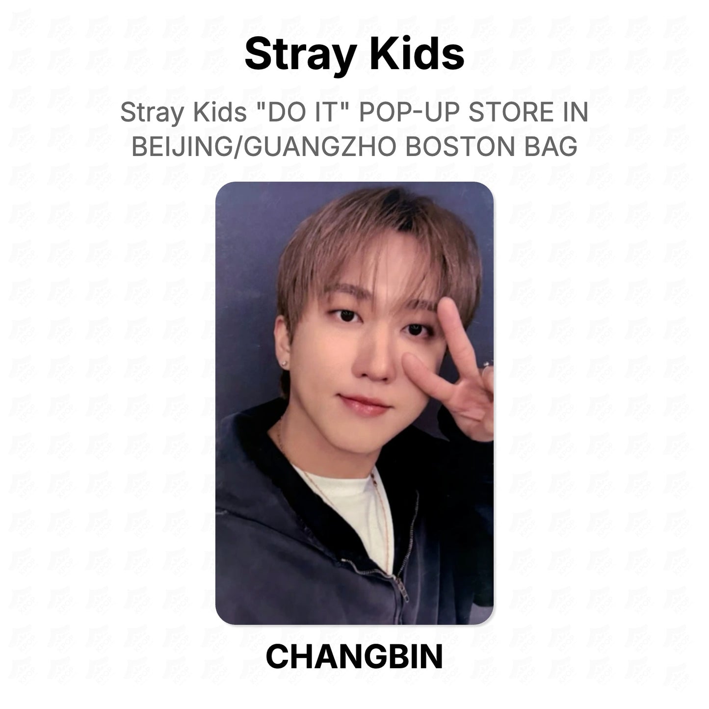 Stray Kids "DO IT" POP-UP STORE IN BEIJING/GUANGZHO BOSTON BAG Official Photocard