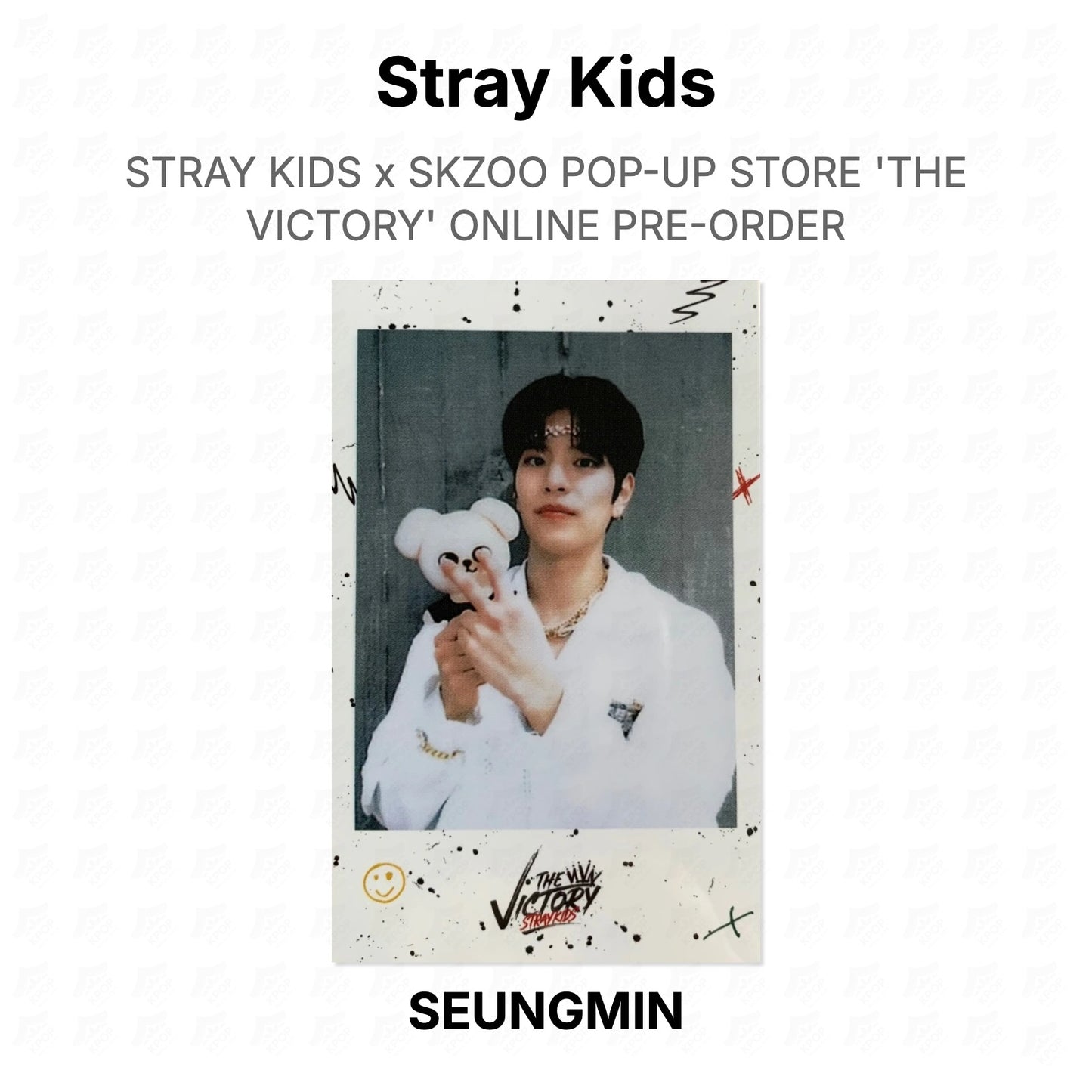 Stray Kids x SKZOO POP-UP STORE 'THE VICTORY' ONLINE PRE-ORDER Official Photocard