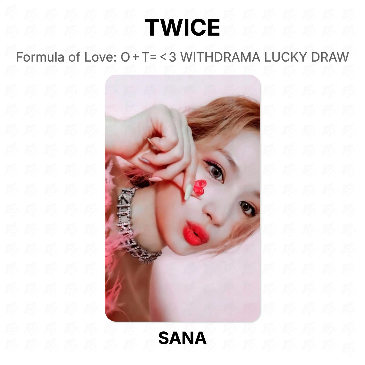 TWICE Formula of Love: O+T=<3 WITHDRAMA LUCKY DRAW Official Photocard