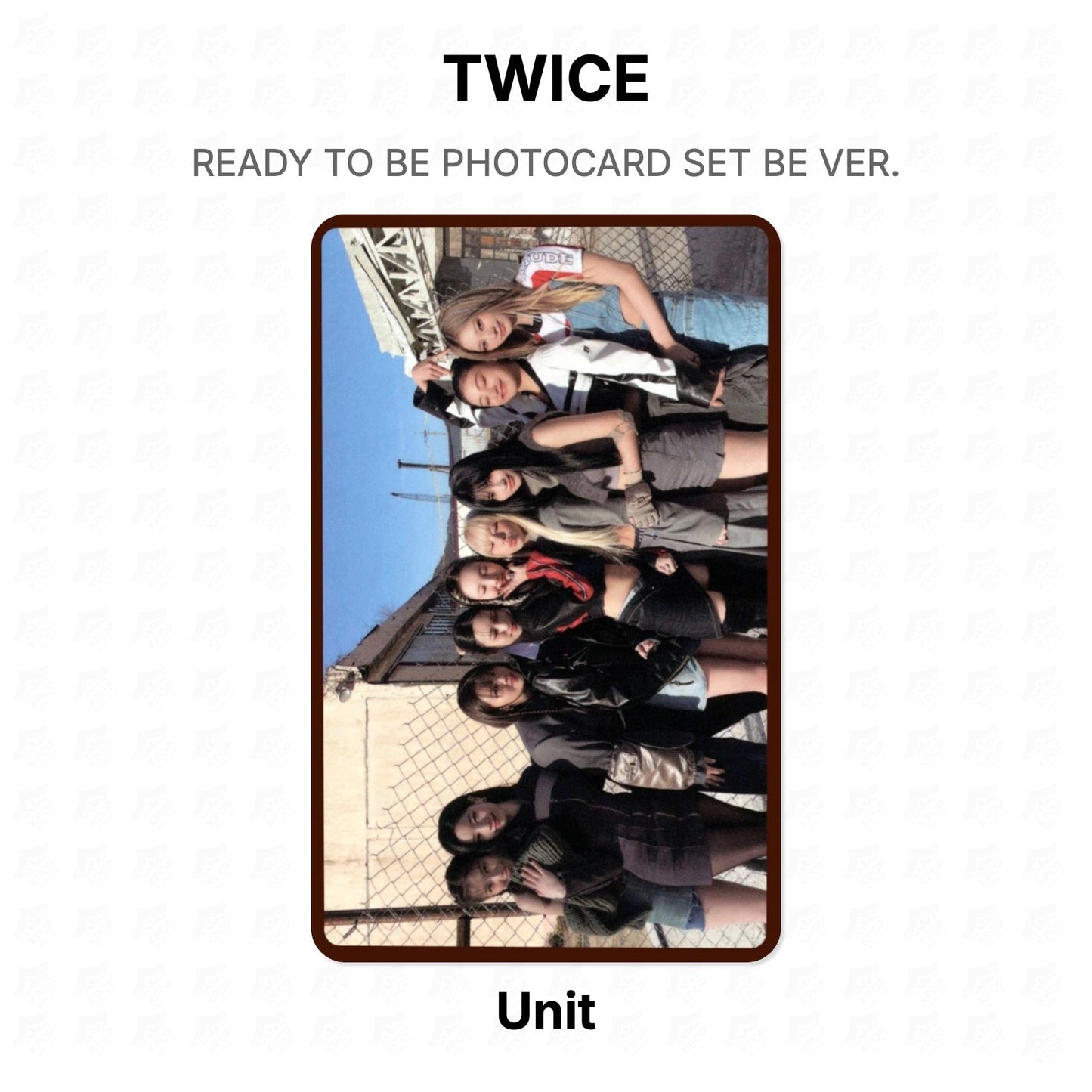 TWICE READY TO BE PHOTOCARD SET BE VER. Official Photocard