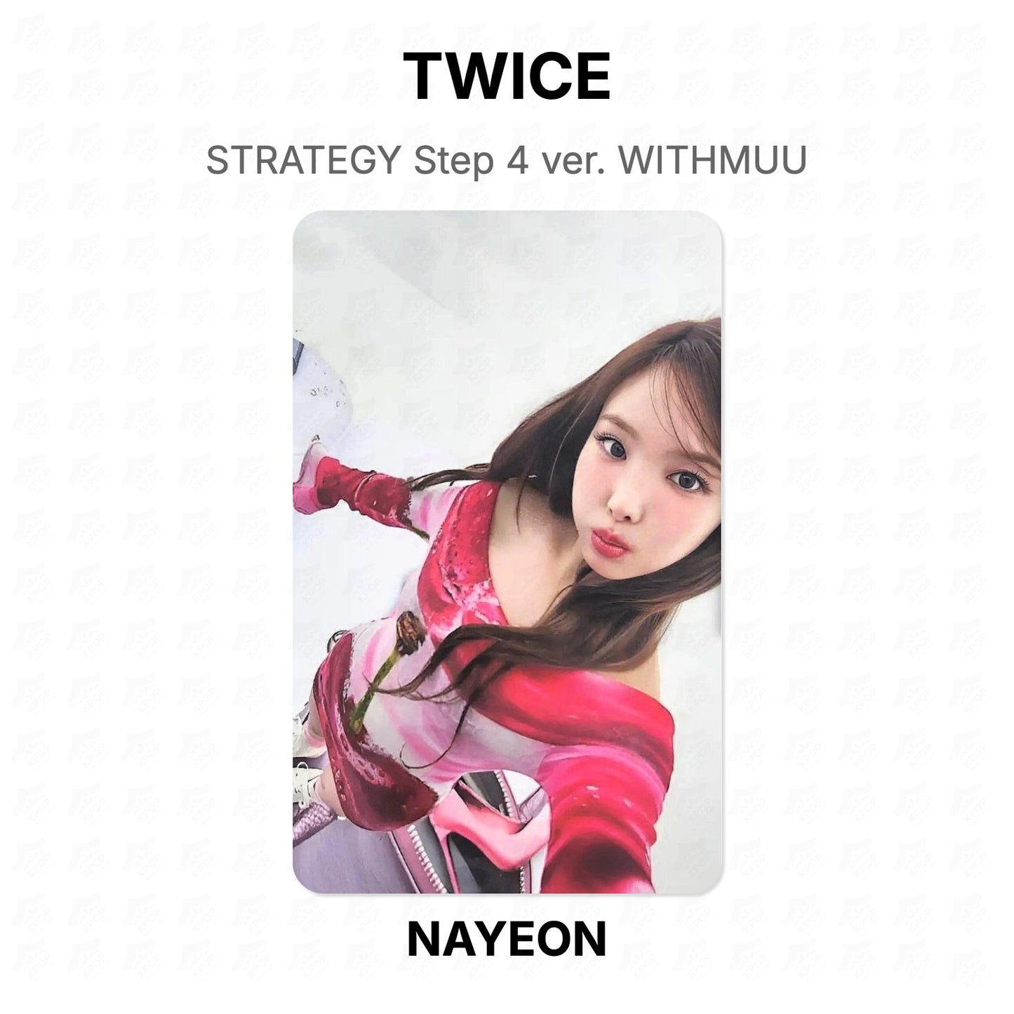TWICE STRATEGY Step 4 ver. WITHMUU Official Photocard
