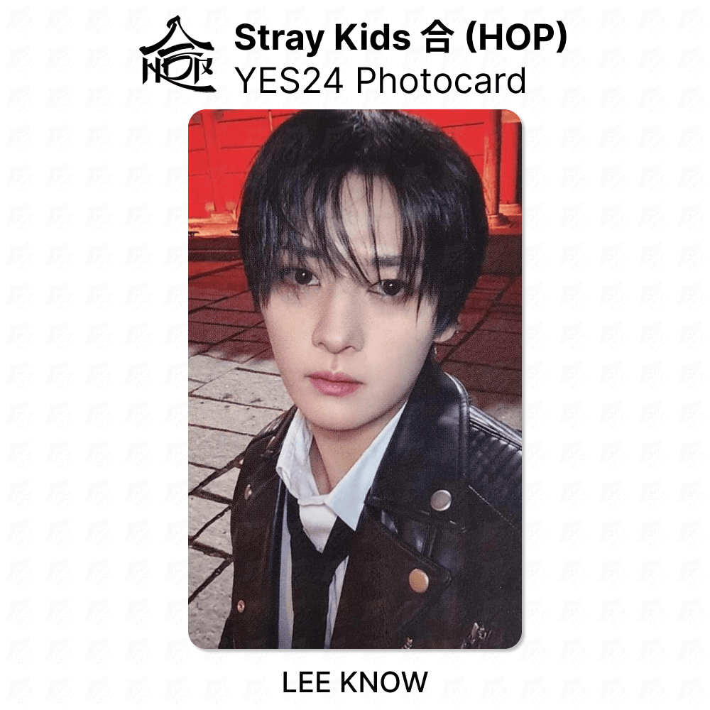 Stray Kids LEE KNOW Official Photocard - 合 HOP YES24 KPOP Collectible | KPOP SeoulCity