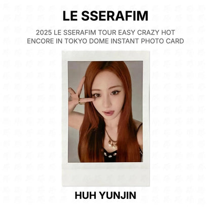 LE SSERAFIM 2025 LE SSERAFIM TOUR EASY CRAZY HOT ENCORE IN TOKYO DOME INSTANT PHOTO CARD Official Photocard
