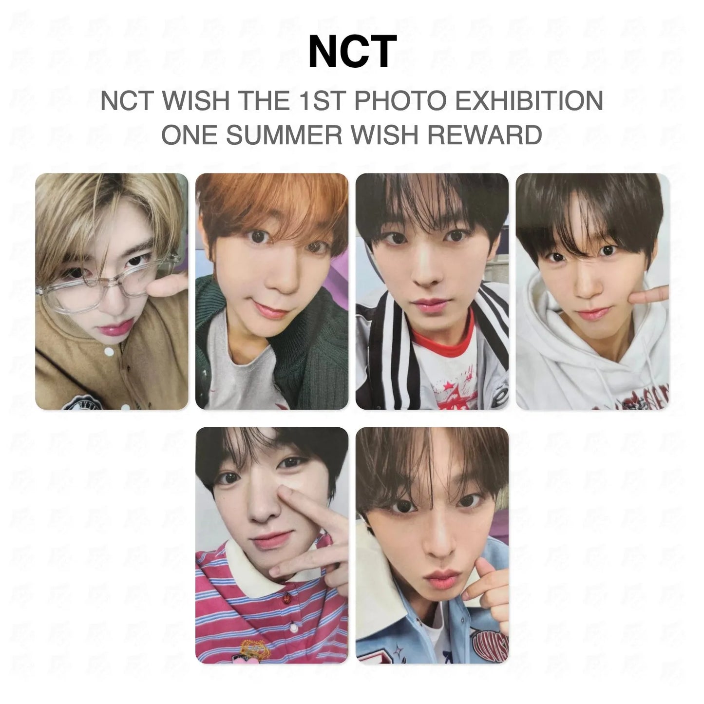 NCT WISH THE 1ST PHOTO EXHIBITION ONE SUMMER WISH REWARD Official Photocard