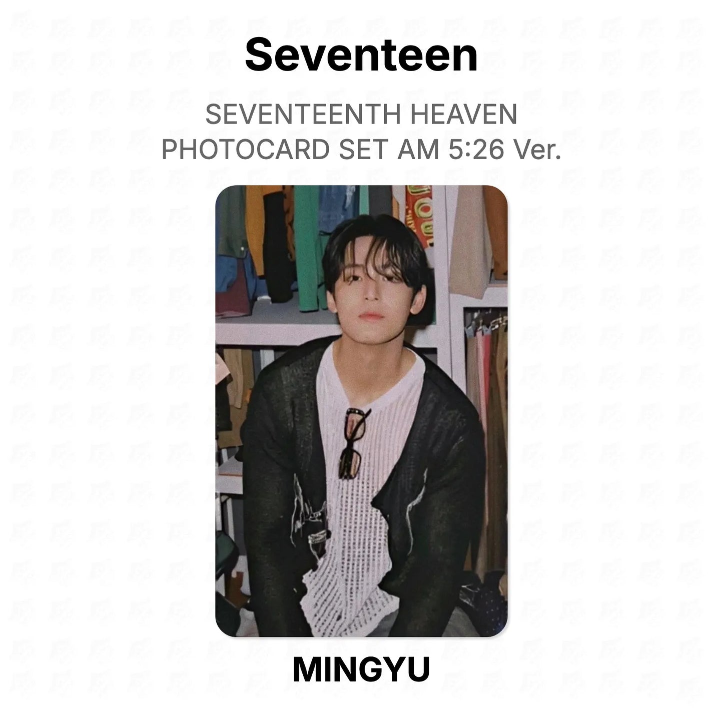 Seventeen SEVENTEENTH HEAVEN PHOTOCARD SET AM 5:26 Ver. Official Photocard