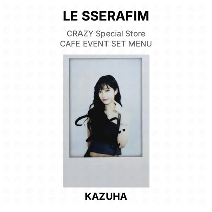 LE SSERAFIM CRAZY Special Store CAFE EVENT SET MENU Official Photocard