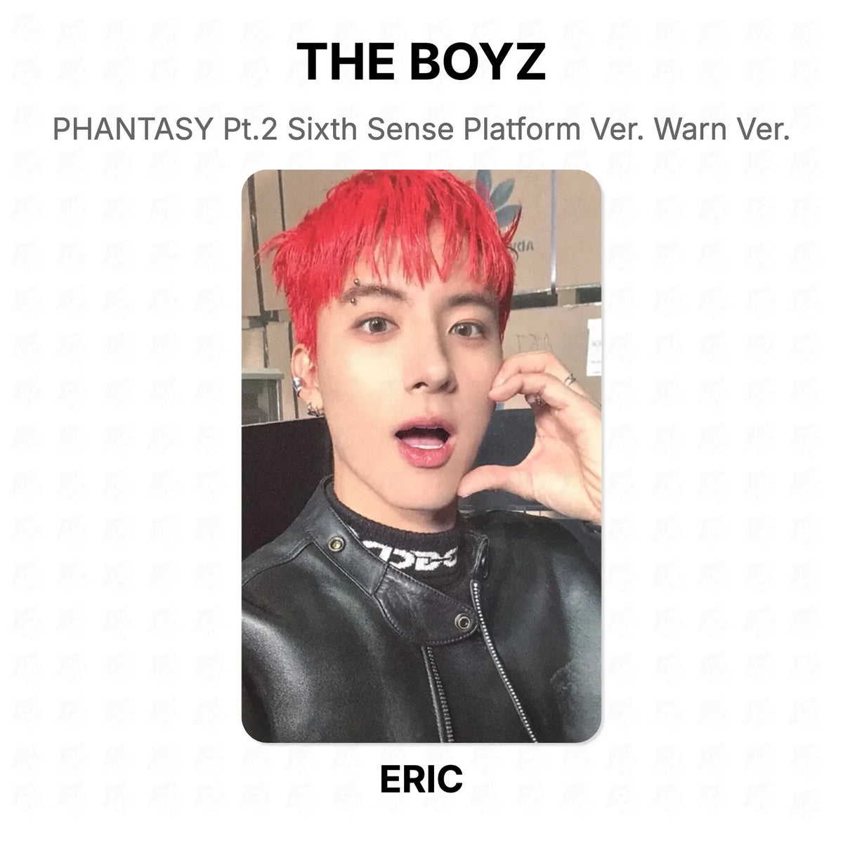 THE BOYZ PHANTASY Pt.2 Sixth Sense Platform Ver. Warn Ver. Official Photocard