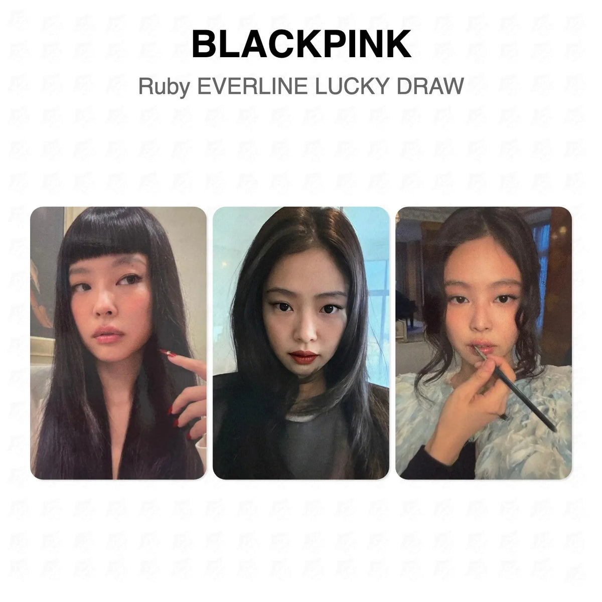 BLACKPINK Ruby EVERLINE LUCKY DRAW Official Photocard