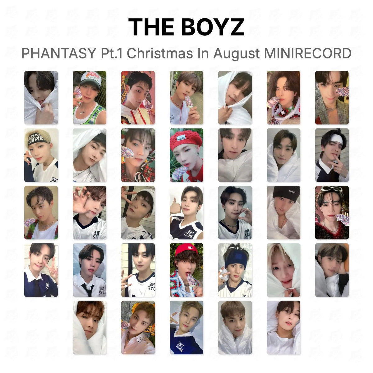 THE BOYZ PHANTASY Pt.1 Christmas In August MINIRECORD Official Photocard