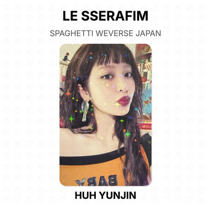 LE SSERAFIM SPAGHETTI WEVERSE JAPAN Official Photocard