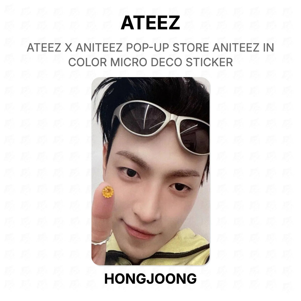 ATEEZ X ANITEEZ POP-UP STORE ANITEEZ IN COLOR MICRO DECO STICKER Official Photocard