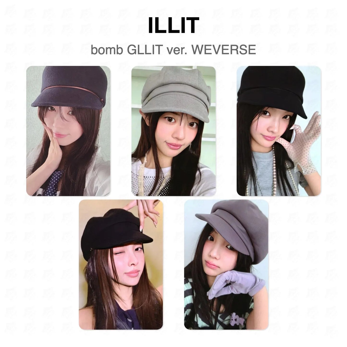 ILLIT bomb GLLIT ver. WEVERSE Official Photocard