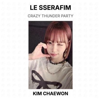 LE SSERAFIM CRAZY THUNDER PARTY Official Photocard