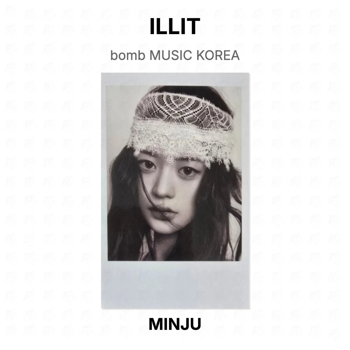 ILLIT bomb MUSIC KOREA Official Photocard