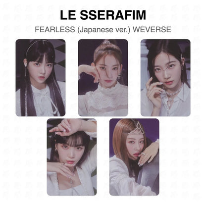 LE SSERAFIM FEARLESS (Japanese ver.) WEVERSE Official Photocard
