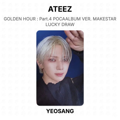 ATEEZ GOLDEN HOUR : Part.4 POCAALBUM VER. MAKESTAR LUCKY DRAW Official Photocard