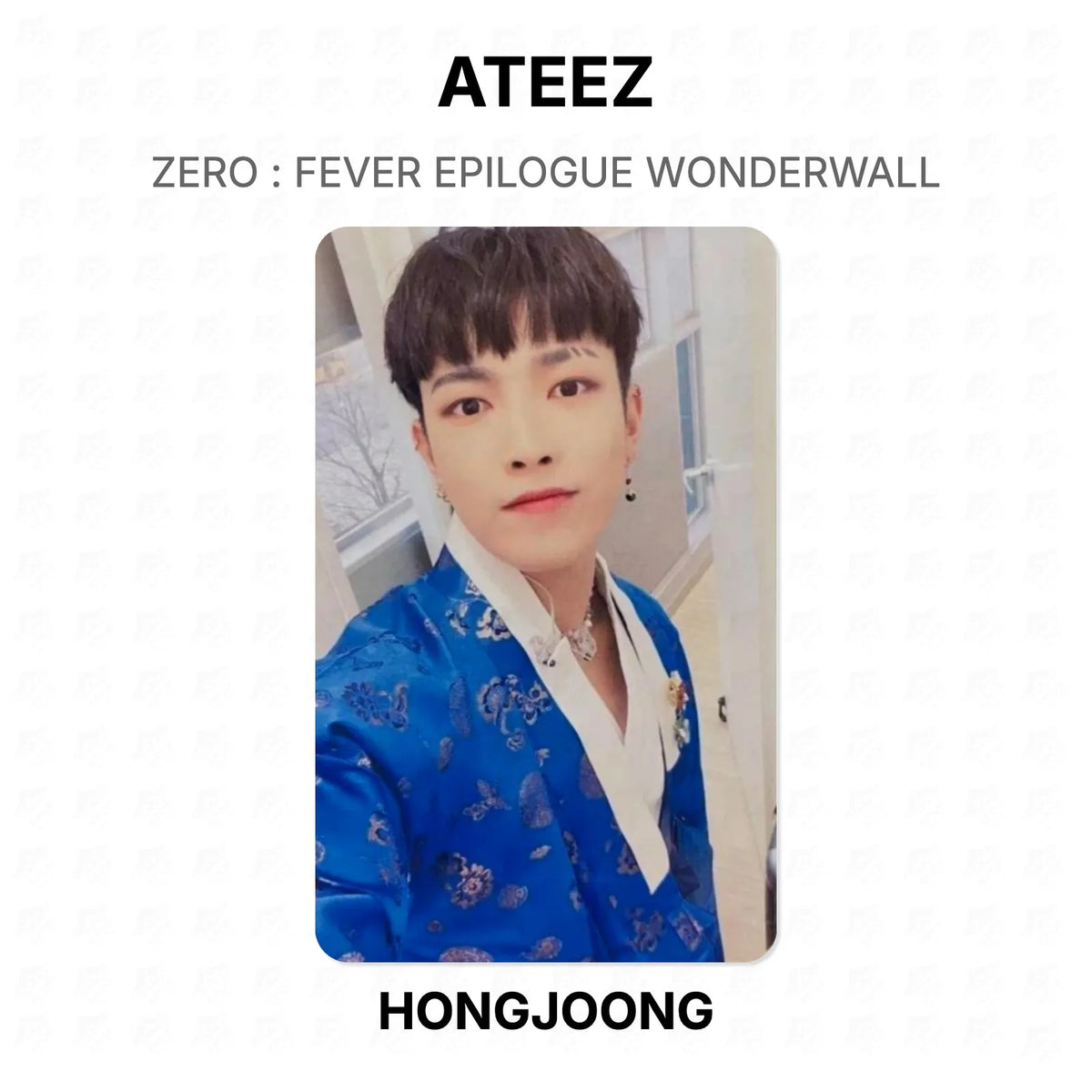 ATEEZ ZERO : FEVER EPILOGUE WONDERWALL Official Photocard