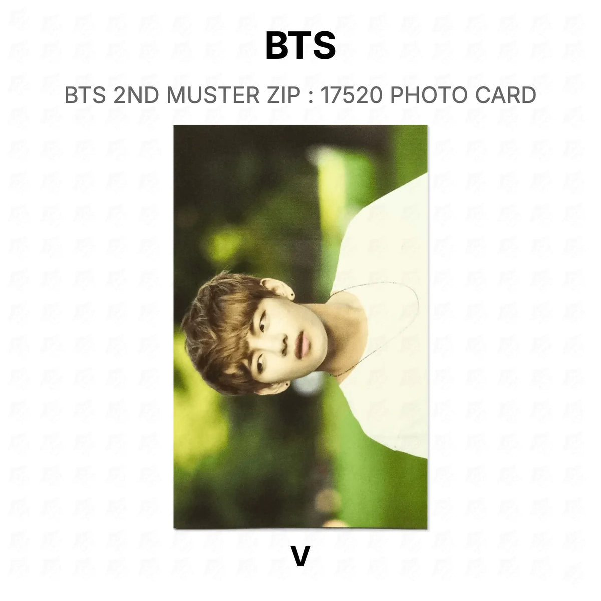 BTS 2ND MUSTER ZIP : 17520 PHOTO CARD Official Photocard