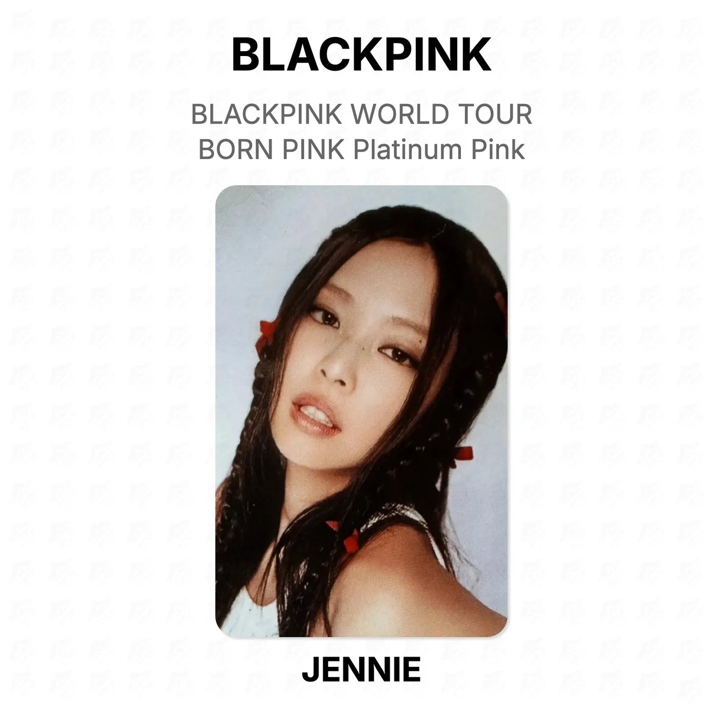 BLACKPINK WORLD TOUR BORN PINK Platinum Pink Official Photocard