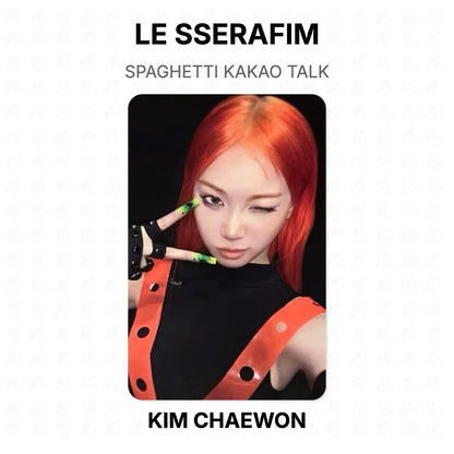 LE SSERAFIM SPAGHETTI KAKAO TALK Official Photocard