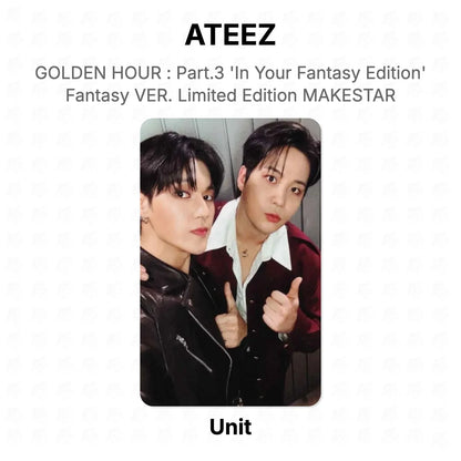 ATEEZ GOLDEN HOUR : Part.3 'In Your Fantasy Edition' Fantasy VER. Limited Edition MAKESTAR Official Photocard
