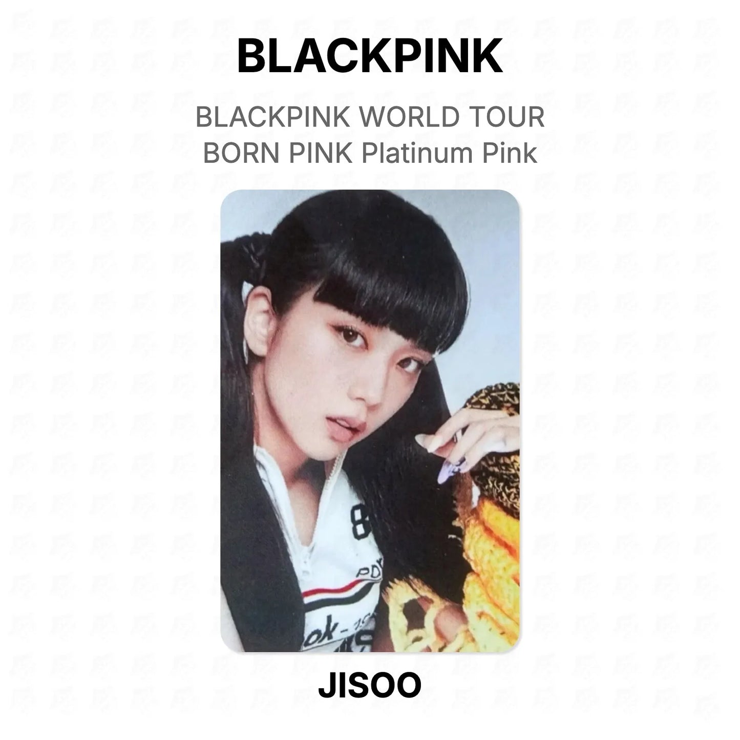 BLACKPINK WORLD TOUR BORN PINK Platinum Pink Official Photocard