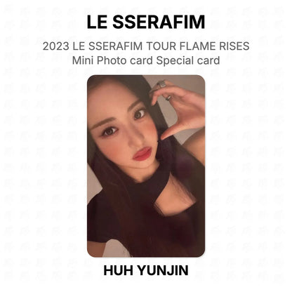 LE SSERAFIM 2023 LE SSERAFIM TOUR FLAME RISES Mini Photo card Special card Official Photocard