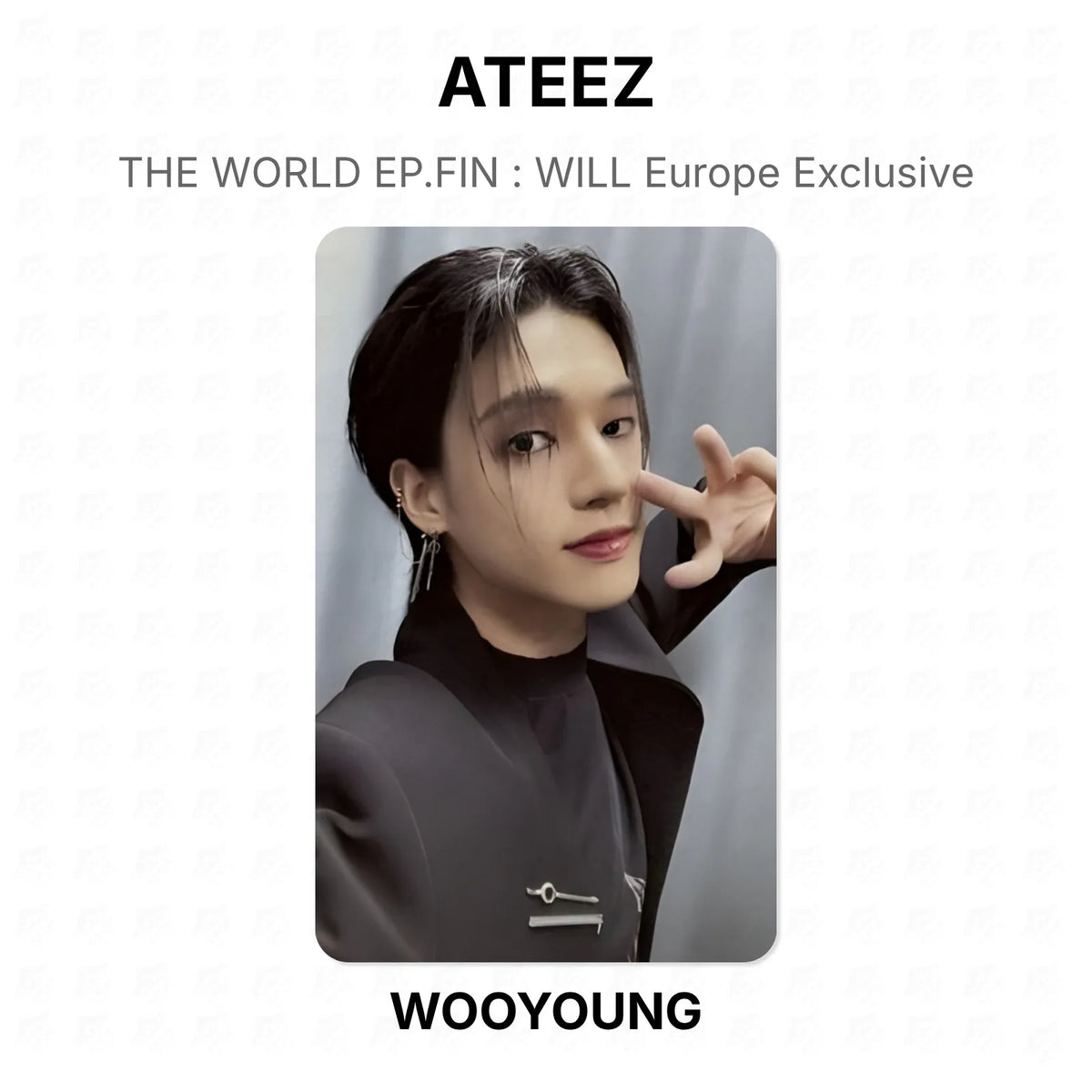 ATEEZ THE WORLD EP.FIN : WILL Europe Exclusive Official Photocard