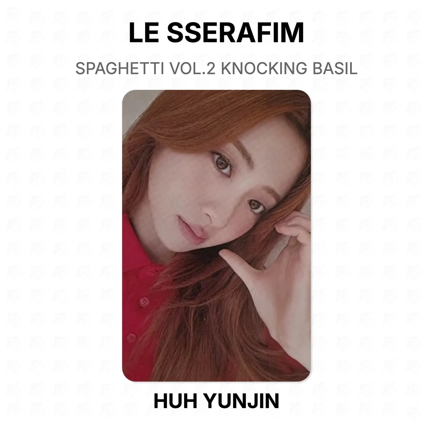 LE SSERAFIM SPAGHETTI VOL.2 KNOCKING BASIL Official Photocard
