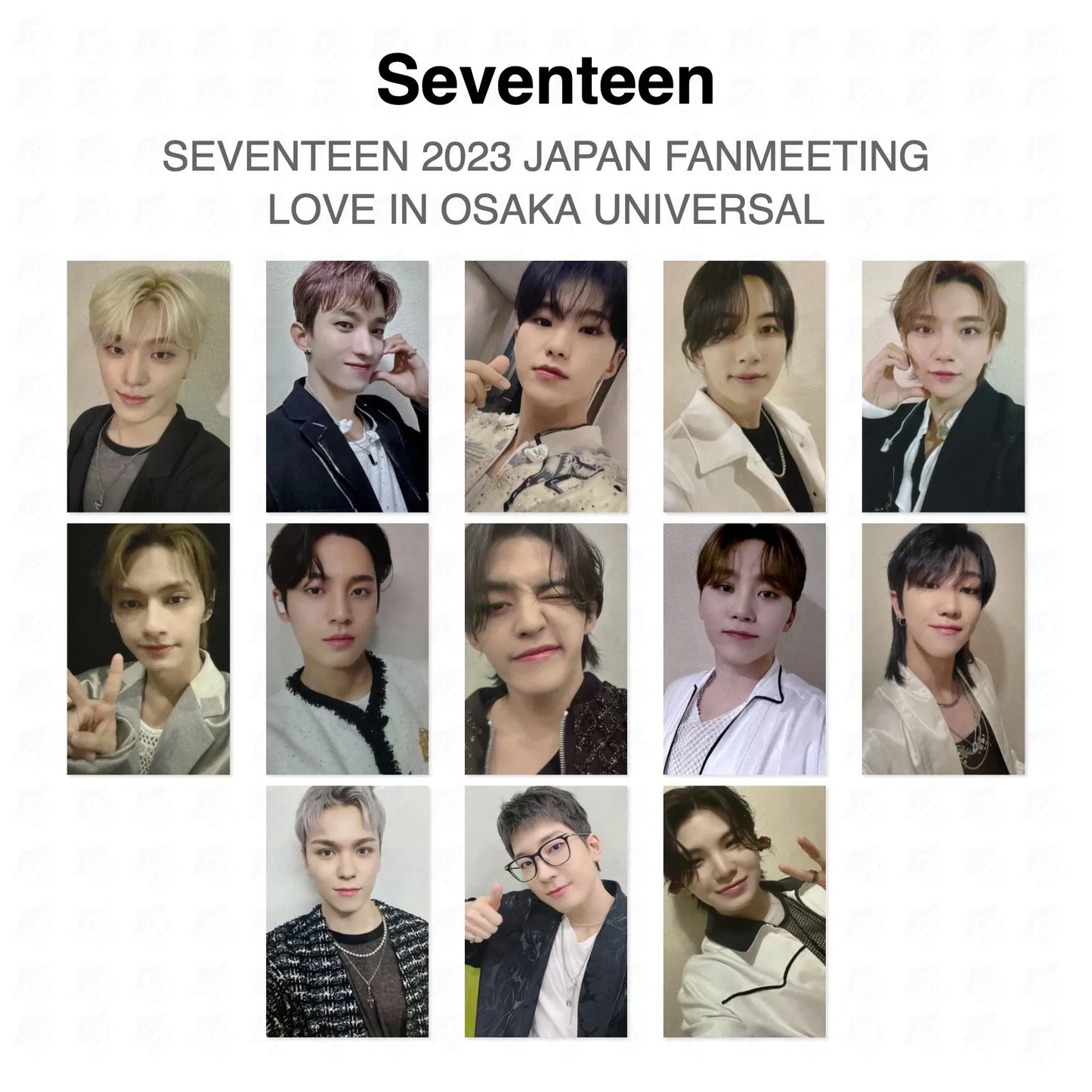 Seventeen 2023 JAPAN FANMEETING LOVE IN OSAKA UNIVERSAL Official Photocard