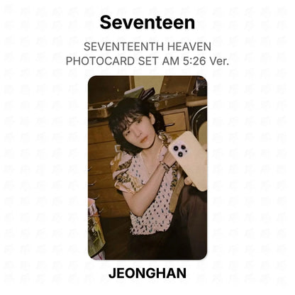 Seventeen SEVENTEENTH HEAVEN PHOTOCARD SET AM 5:26 Ver. Official Photocard