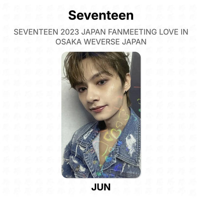Seventeen 2023 JAPAN FANMEETING LOVE IN OSAKA WEVERSE JAPAN Official Photocard