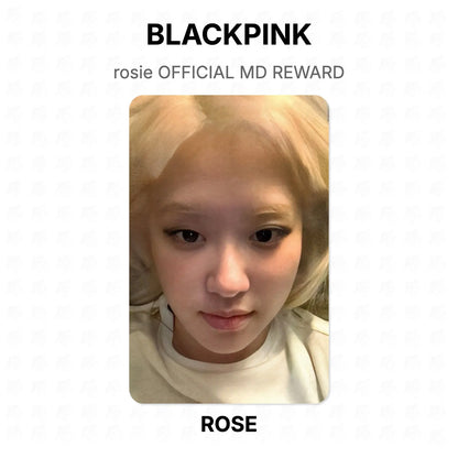 BLACKPINK rosie OFFICIAL MD REWARD Official Photocard