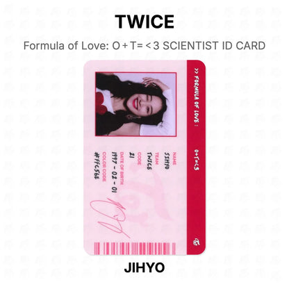 TWICE Formula of Love: O＋T=＜3 SCIENTIST ID CARD Official Photocard