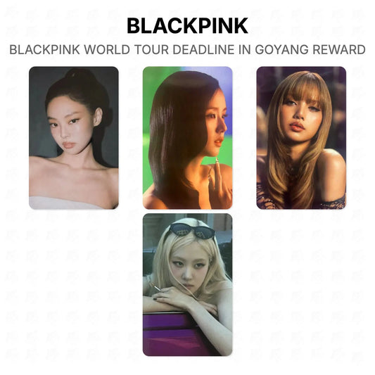 BLACKPINK WORLD TOUR DEADLINE IN GOYANG REWARD Official Photocard