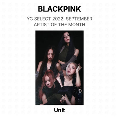 BLACKPINK YG SELECT 2022. SEPTEMBER ARTIST OF THE MONTH Official Photocard