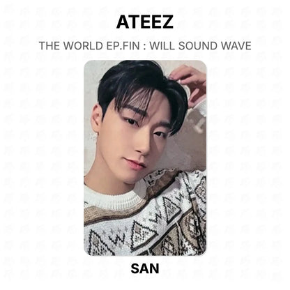 ATEEZ THE WORLD EP.FIN : WILL SOUND WAVE Official Photocard