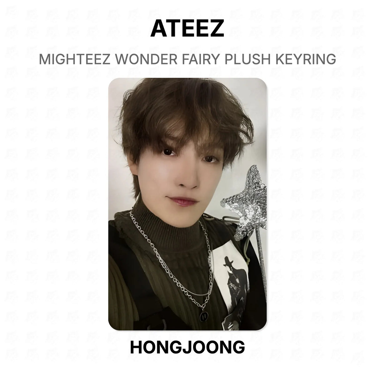 ATEEZ MIGHTEEZ WONDER FAIRY PLUSH KEYRING Official Photocard
