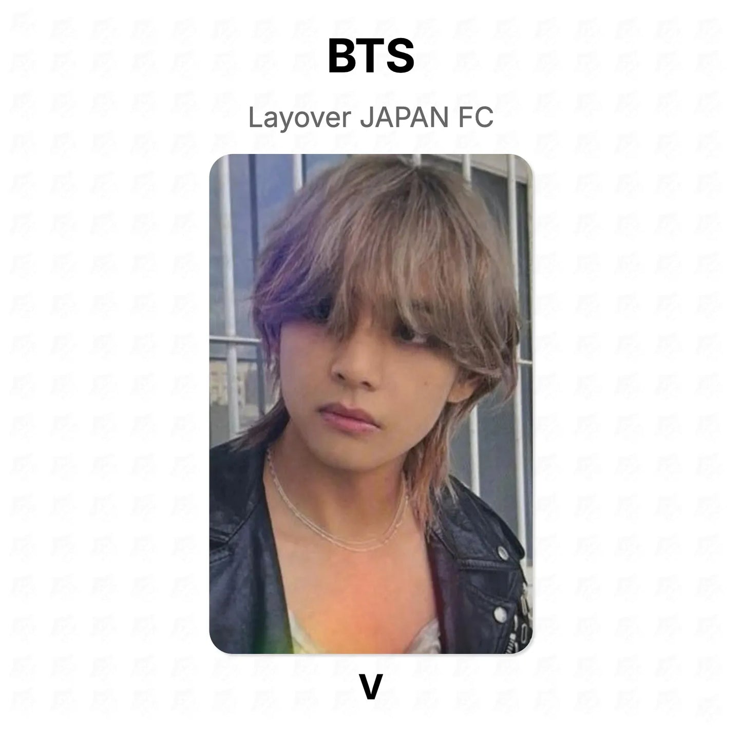 BTS Layover JAPAN FC Official Photocard