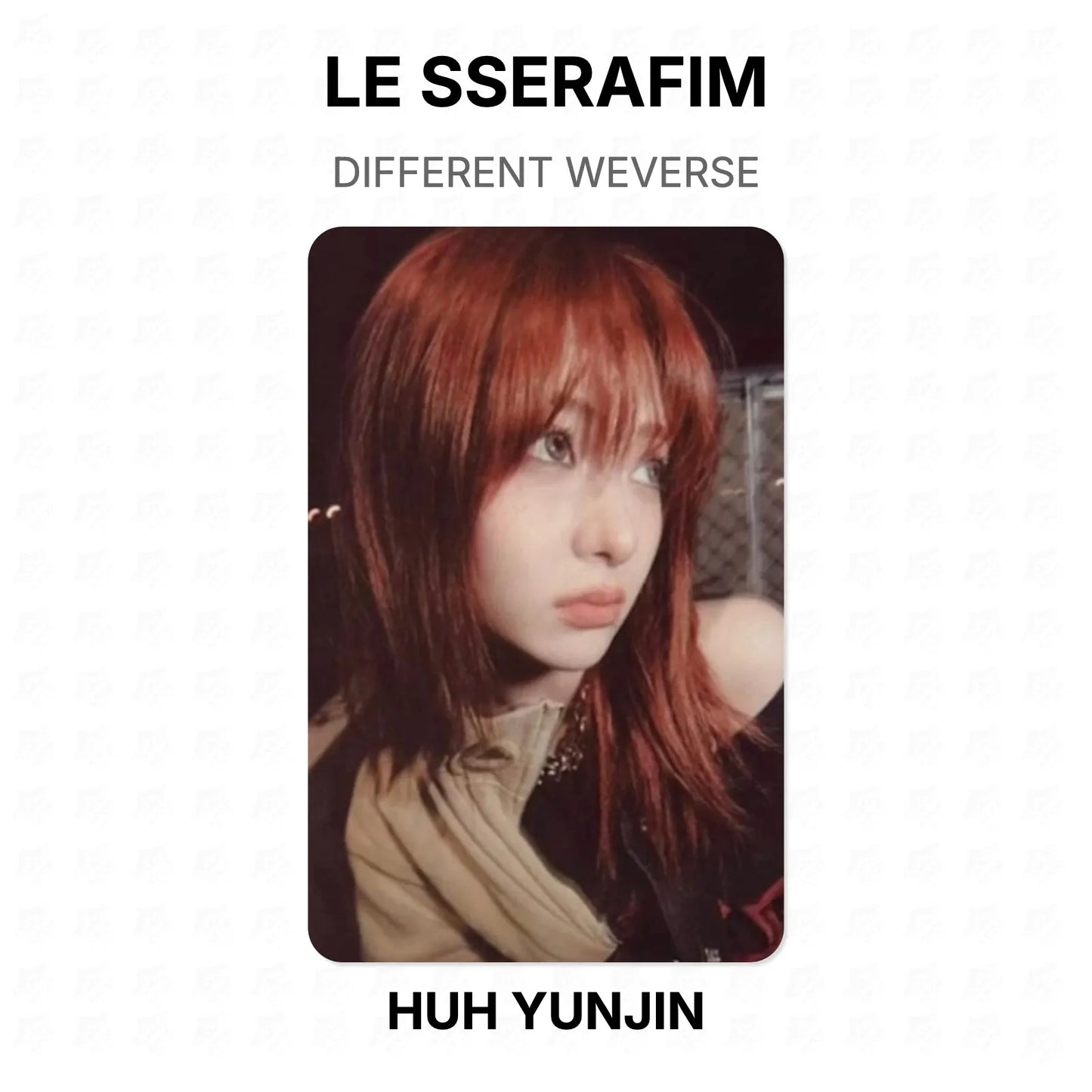 LE SSERAFIM DIFFERENT WEVERSE Official Photocard