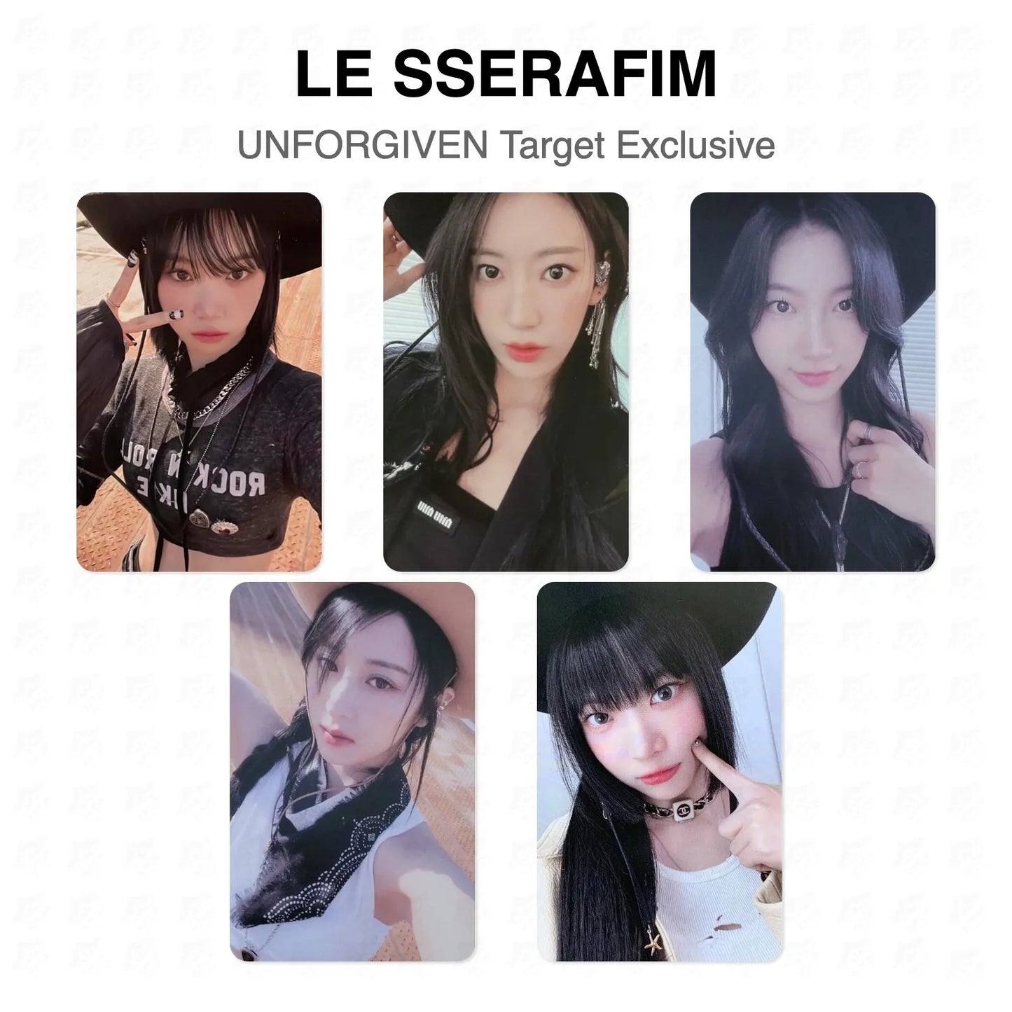 LE SSERAFIM UNFORGIVEN Target Exclusive Official Photocard