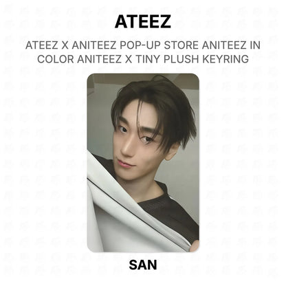 ATEEZ X ANITEEZ POP-UP STORE ANITEEZ IN COLOR ANITEEZ X TINY PLUSH KEYRING Official Photocard